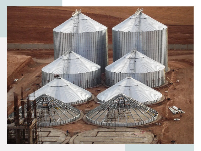 Строительство зерновых силосов в Серпухове