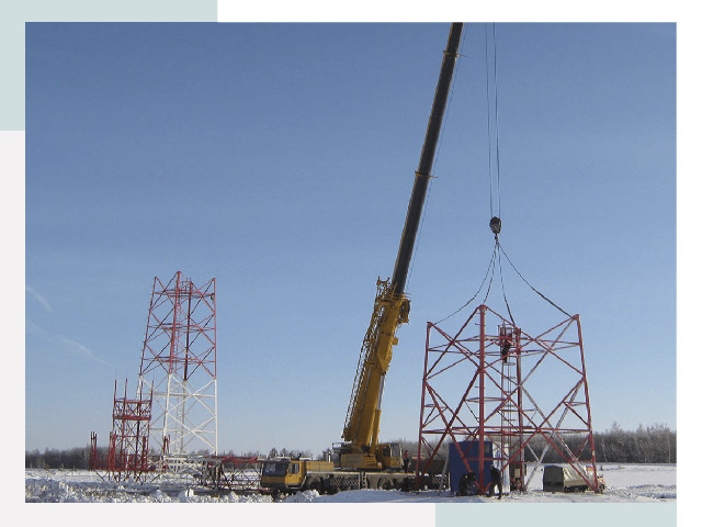 Монтаж вышек связи в Серпухове