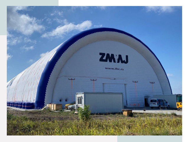 Брендирование ангаров в Серпухове