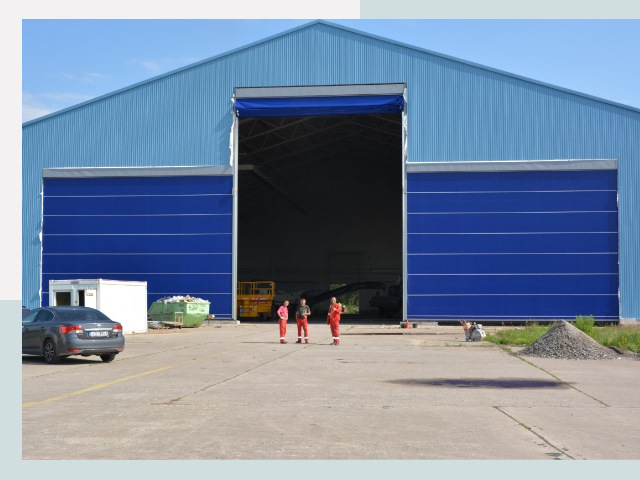 Ангарные ворота в Серпухов от СтальСтрой-Срп по цене 610 руб.