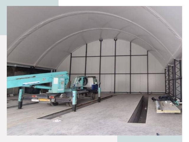 Внутреннее оснащение ангаров в Серпухове